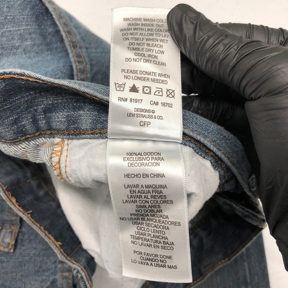 Levis 505 Jeans Boys 10 Husky W30 L26 Blue Denim Regular Fit Classic Youth Kids - Picture 6 of 13